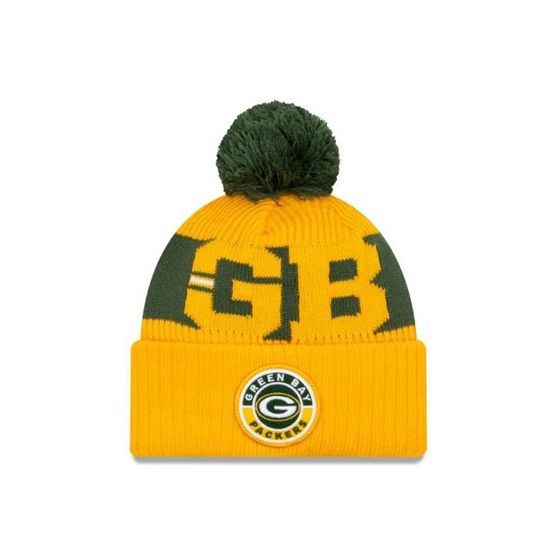 NFL Green Bay Packers Alternate Cold Weather Sport Knit (ONT0033) - Yellow New Era Beanies